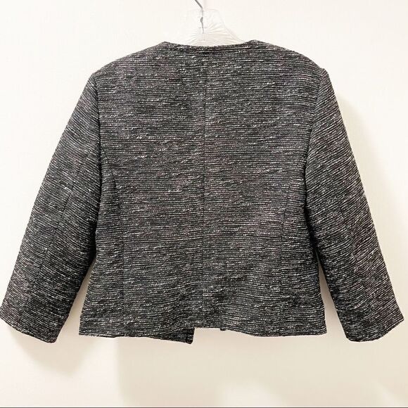 GAP Black Short Tweed Jacket- Size 6 - Picture 3 of 7
